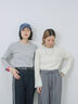 ◎配色リブニットプルオーバー（オフホワイト/グレー/ブラック）｜Samansa Mos2 blue（サマンサモスモス ブルー）通販