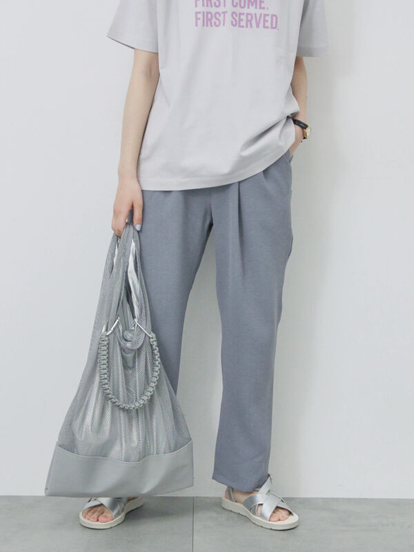 セール】 【接触冷感】マルチスタイルイージーパンツ（グレー/ブラック