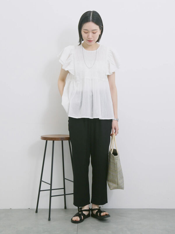 セール】 【接触冷感】マルチスタイルイージーパンツ（グレー/ブラック