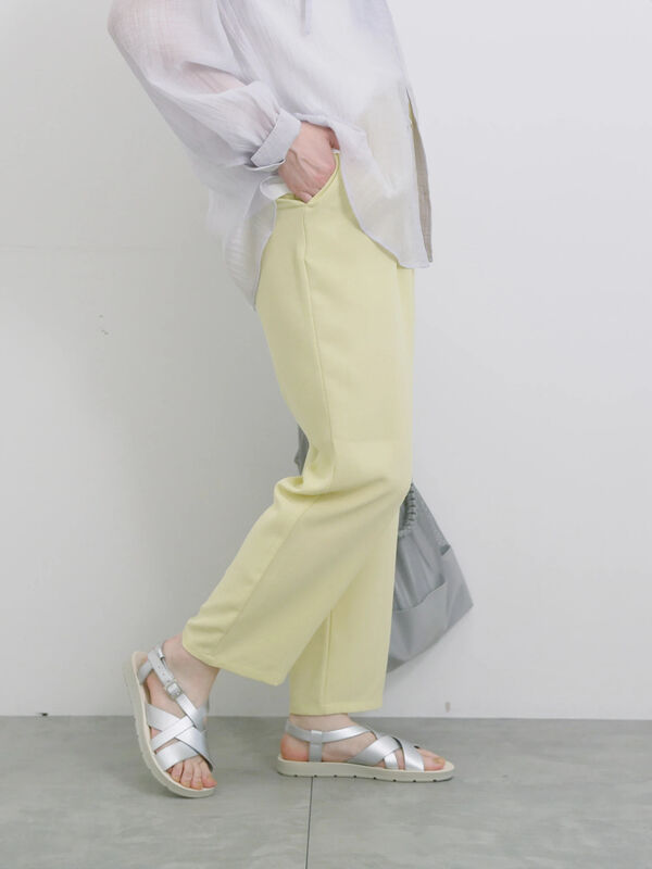 セール】 【接触冷感】マルチスタイルイージーパンツ（グレー/ブラック