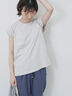 ハシゴレース付きフレンチTシャツ（オフホワイト/チャコールグレー/Ｓグレー）｜Samansa Mos2 blue（サマンサモスモス ブルー）通販