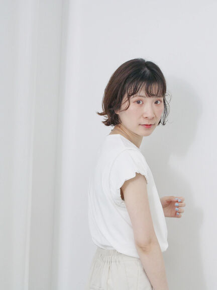 ハシゴレース付きフレンチTシャツ（オフホワイト/チャコールグレー/Ｓグレー）｜Samansa Mos2 blue（サマンサモスモス ブルー）通販