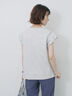 ハシゴレース付きフレンチTシャツ（オフホワイト/チャコールグレー/Ｓグレー）｜Samansa Mos2 blue（サマンサモスモス ブルー）通販
