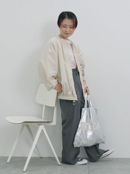 ドルマンギャザーブルゾン（グレー/ベージュ/キナリ）｜Samansa Mos2 blue（サマンサモスモス ブルー）通販