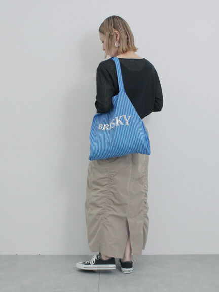 メタルプリントトート（オフホワイト/シルバー/グレー/ブルー）｜Samansa Mos2 blue（サマンサモスモス ブルー）通販