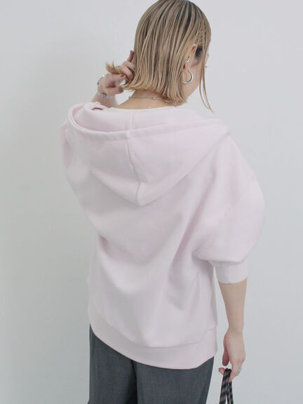 ダンボールジップパーカー（チャコールグレー/ピンク/ＴＯＰグレー）｜Samansa Mos2 blue（サマンサモスモス ブルー）通販