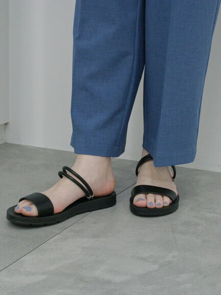 【ふっくらクッション】2wayフラットサンダル（オフホワイト/グレー/ブラック）｜Samansa Mos2 blue（サマンサモスモス ブルー）通販