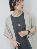 フレンチスリーブTシャツ（チャコールグレー）｜Samansa Mos2 blue（サマンサモスモス ブルー）通販