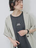 フレンチスリーブTシャツ（チャコールグレー）｜Samansa Mos2 blue（サマンサモスモス ブルー）通販