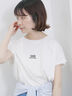フレンチスリーブTシャツ（オフホワイト/チャコールグレー/サックスブルー/ラベンダー/Ｓグレー）｜Samansa Mos2 blue（サマンサモスモス ブルー）通販