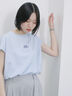 フレンチスリーブTシャツ（オフホワイト/チャコールグレー/サックスブルー/ラベンダー/Ｓグレー）｜Samansa Mos2 blue（サマンサモスモス ブルー）通販