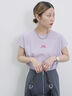 フレンチスリーブTシャツ（オフホワイト/チャコールグレー/サックスブルー/ラベンダー/Ｓグレー）｜Samansa Mos2 blue（サマンサモスモス ブルー）通販
