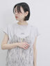 フレンチスリーブTシャツ（オフホワイト/チャコールグレー/サックスブルー/ラベンダー/Ｓグレー）｜Samansa Mos2 blue（サマンサモスモス ブルー）通販