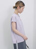 フレンチスリーブTシャツ（オフホワイト/チャコールグレー/サックスブルー/ラベンダー/Ｓグレー）｜Samansa Mos2 blue（サマンサモスモス ブルー）通販