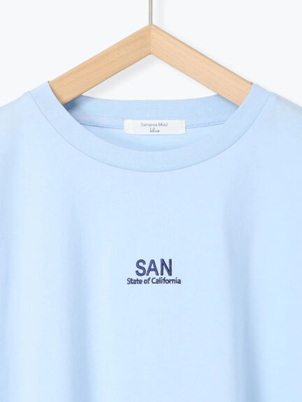 フレンチスリーブTシャツ（オフホワイト/チャコールグレー/サックスブルー/ラベンダー/Ｓグレー）｜Samansa Mos2 blue（サマンサモスモス ブルー）通販