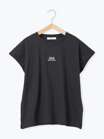 フレンチスリーブTシャツ（オフホワイト/チャコールグレー/サックスブルー/ラベンダー/Ｓグレー）｜Samansa Mos2 blue（サマンサモスモス ブルー）通販