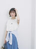 フレンチスリーブTシャツ（オフホワイト/チャコールグレー/サックスブルー/ラベンダー/Ｓグレー）｜Samansa Mos2 blue（サマンサモスモス ブルー）通販