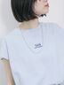 フレンチスリーブTシャツ（オフホワイト/チャコールグレー/サックスブルー/ラベンダー/Ｓグレー）｜Samansa Mos2 blue（サマンサモスモス ブルー）通販
