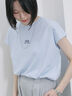 フレンチスリーブTシャツ（オフホワイト/チャコールグレー/サックスブルー/ラベンダー/Ｓグレー）｜Samansa Mos2 blue（サマンサモスモス ブルー）通販