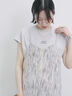 フレンチスリーブTシャツ（オフホワイト/チャコールグレー/サックスブルー/ラベンダー/Ｓグレー）｜Samansa Mos2 blue（サマンサモスモス ブルー）通販