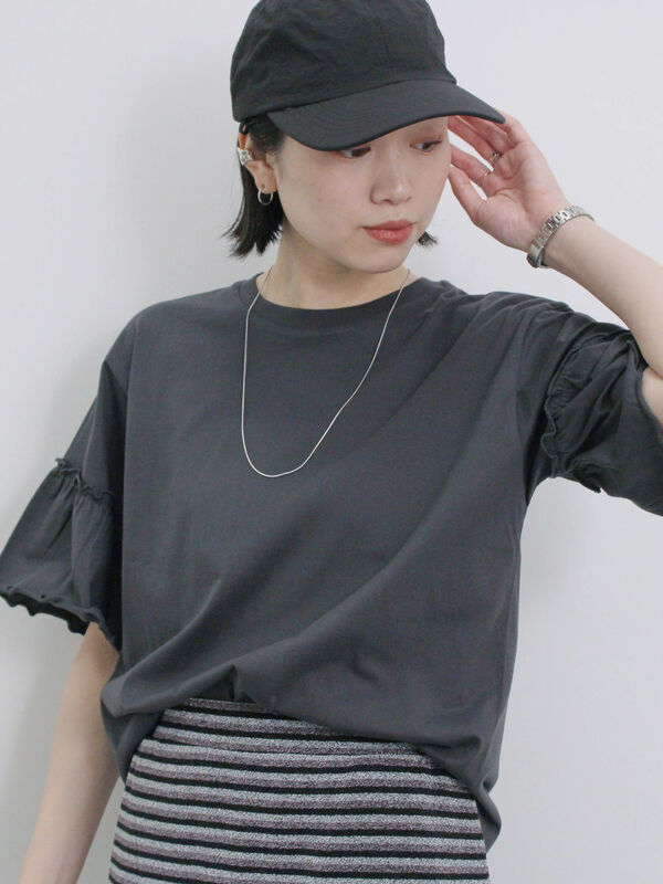 tシャツ フリルスリーブT レディース フリルスリーブTシャツ
