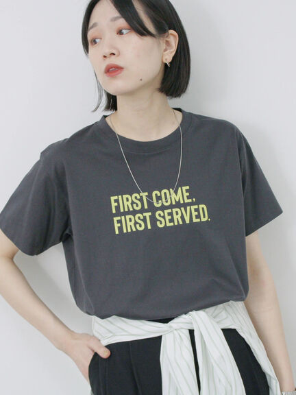 プリントTシャツ（オフホワイト/チャコールグレー/サックスブルー/ラベンダー/Ｓグレー）｜Samansa Mos2 blue（サマンサモスモス ブルー）通販
