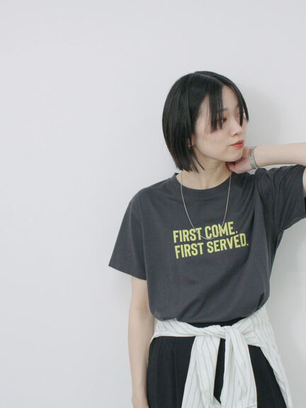 プリントTシャツ（オフホワイト/チャコールグレー/サックスブルー/ラベンダー/Ｓグレー）｜Samansa Mos2 blue（サマンサモスモス ブルー）通販