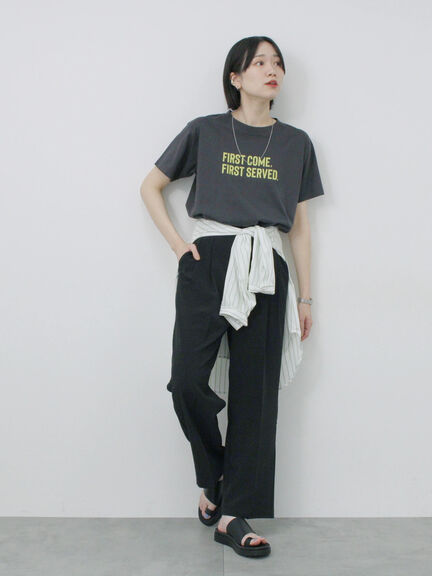 プリントTシャツ（オフホワイト/チャコールグレー/サックスブルー/ラベンダー/Ｓグレー）｜Samansa Mos2 blue（サマンサモスモス ブルー）通販