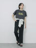 プリントTシャツ（オフホワイト/チャコールグレー/サックスブルー/ラベンダー/Ｓグレー）｜Samansa Mos2 blue（サマンサモスモス ブルー）通販