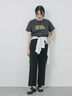 プリントTシャツ（オフホワイト/チャコールグレー/サックスブルー/ラベンダー/Ｓグレー）｜Samansa Mos2 blue（サマンサモスモス ブルー）通販