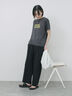 プリントTシャツ（オフホワイト/チャコールグレー/サックスブルー/ラベンダー/Ｓグレー）｜Samansa Mos2 blue（サマンサモスモス ブルー）通販