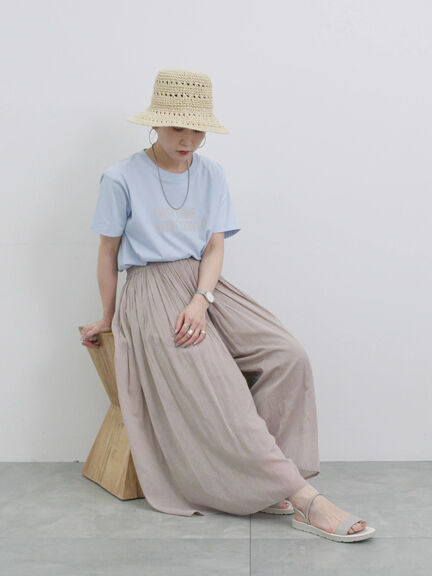 プリントTシャツ（オフホワイト/チャコールグレー/サックスブルー/ラベンダー/Ｓグレー）｜Samansa Mos2 blue（サマンサモスモス ブルー）通販