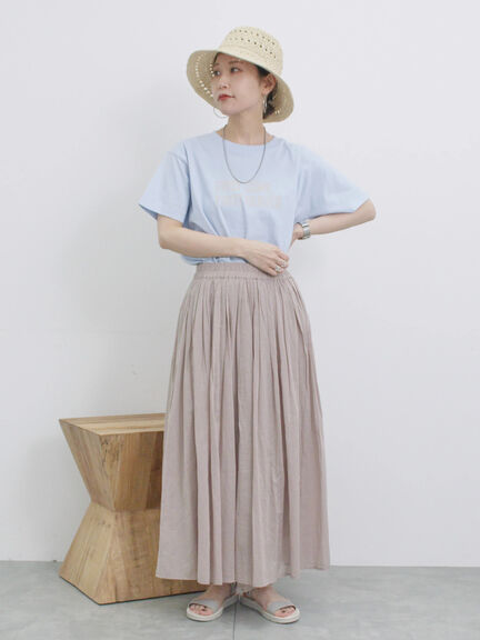 プリントTシャツ（オフホワイト/チャコールグレー/サックスブルー/ラベンダー/Ｓグレー）｜Samansa Mos2 blue（サマンサモスモス ブルー）通販