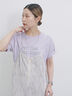 プリントTシャツ（オフホワイト/チャコールグレー/サックスブルー/ラベンダー/Ｓグレー）｜Samansa Mos2 blue（サマンサモスモス ブルー）通販