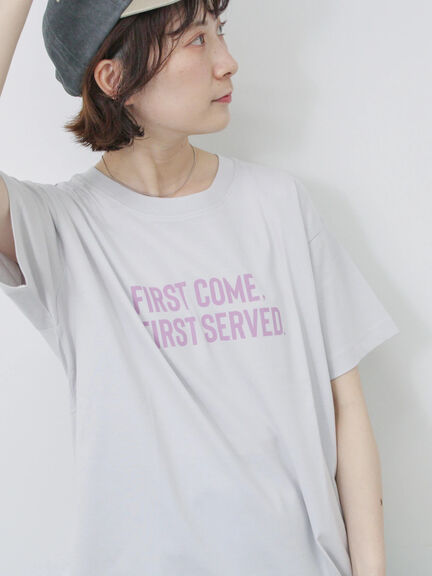 プリントTシャツ（オフホワイト/チャコールグレー/サックスブルー/ラベンダー/Ｓグレー）｜Samansa Mos2 blue（サマンサモスモス ブルー）通販