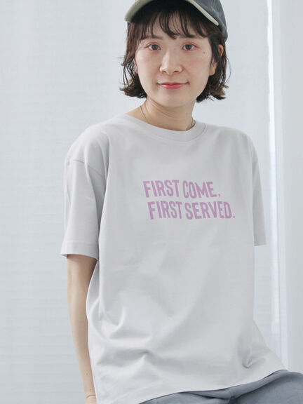 プリントTシャツ（オフホワイト/チャコールグレー/サックスブルー/ラベンダー/Ｓグレー）｜Samansa Mos2 blue（サマンサモスモス ブルー）通販