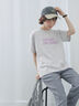 プリントTシャツ（オフホワイト/チャコールグレー/サックスブルー/ラベンダー/Ｓグレー）｜Samansa Mos2 blue（サマンサモスモス ブルー）通販