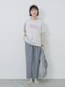 プリントTシャツ（オフホワイト/チャコールグレー/サックスブルー/ラベンダー/Ｓグレー）｜Samansa Mos2 blue（サマンサモスモス ブルー）通販