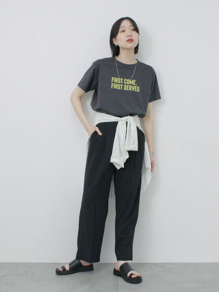 プリントTシャツ（オフホワイト/チャコールグレー/サックスブルー/ラベンダー/Ｓグレー）｜Samansa Mos2 blue（サマンサモスモス ブルー）通販
