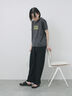プリントTシャツ（オフホワイト/チャコールグレー/サックスブルー/ラベンダー/Ｓグレー）｜Samansa Mos2 blue（サマンサモスモス ブルー）通販