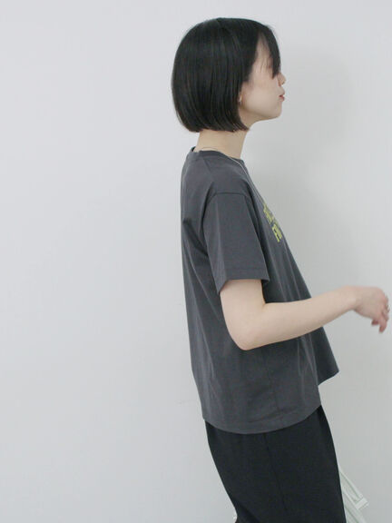 プリントTシャツ（オフホワイト/チャコールグレー/サックスブルー/ラベンダー/Ｓグレー）｜Samansa Mos2 blue（サマンサモスモス ブルー）通販