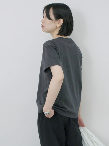 プリントTシャツ（オフホワイト/チャコールグレー/サックスブルー/ラベンダー/Ｓグレー）｜Samansa Mos2 blue（サマンサモスモス ブルー）通販