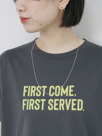 プリントTシャツ（オフホワイト/チャコールグレー/サックスブルー/ラベンダー/Ｓグレー）｜Samansa Mos2 blue（サマンサモスモス ブルー）通販