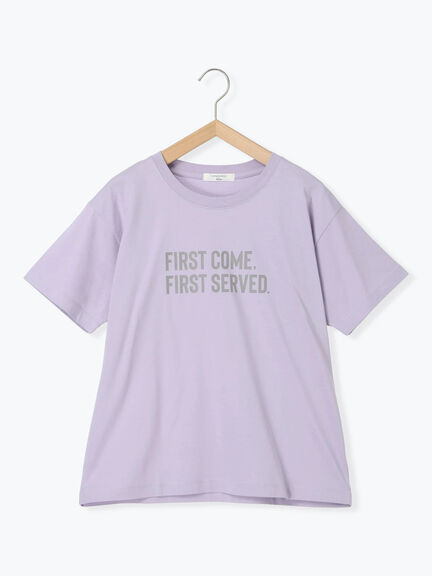 プリントTシャツ（オフホワイト/チャコールグレー/サックスブルー/ラベンダー/Ｓグレー）｜Samansa Mos2 blue（サマンサモスモス ブルー）通販