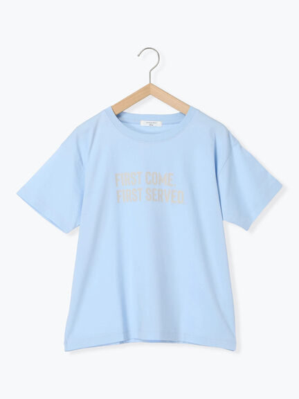 プリントTシャツ（オフホワイト/チャコールグレー/サックスブルー/ラベンダー/Ｓグレー）｜Samansa Mos2 blue（サマンサモスモス ブルー）通販