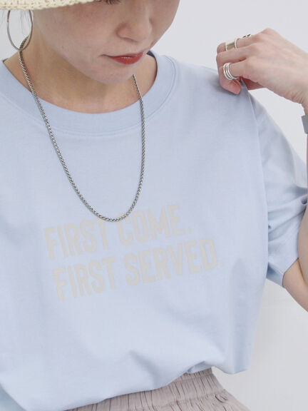 プリントTシャツ（オフホワイト/チャコールグレー/サックスブルー/ラベンダー/Ｓグレー）｜Samansa Mos2 blue（サマンサモスモス ブルー）通販