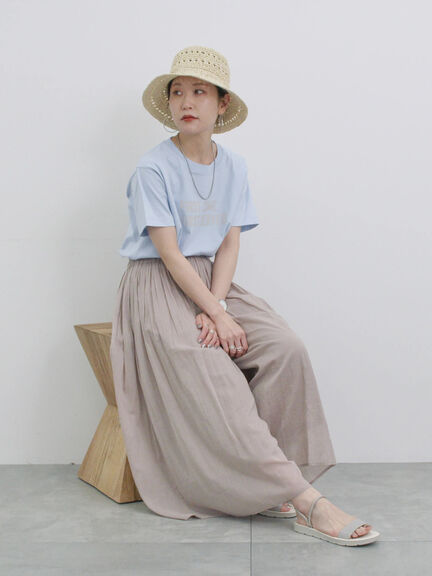 プリントTシャツ（オフホワイト/チャコールグレー/サックスブルー/ラベンダー/Ｓグレー）｜Samansa Mos2 blue（サマンサモスモス ブルー）通販