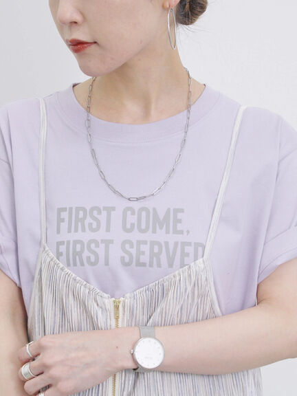 プリントTシャツ（オフホワイト/チャコールグレー/サックスブルー/ラベンダー/Ｓグレー）｜Samansa Mos2 blue（サマンサモスモス ブルー）通販