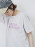 プリントTシャツ（オフホワイト/チャコールグレー/サックスブルー/ラベンダー/Ｓグレー）｜Samansa Mos2 blue（サマンサモスモス ブルー）通販