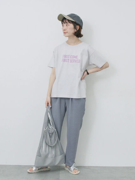 プリントTシャツ（オフホワイト/チャコールグレー/サックスブルー/ラベンダー/Ｓグレー）｜Samansa Mos2 blue（サマンサモスモス ブルー）通販
